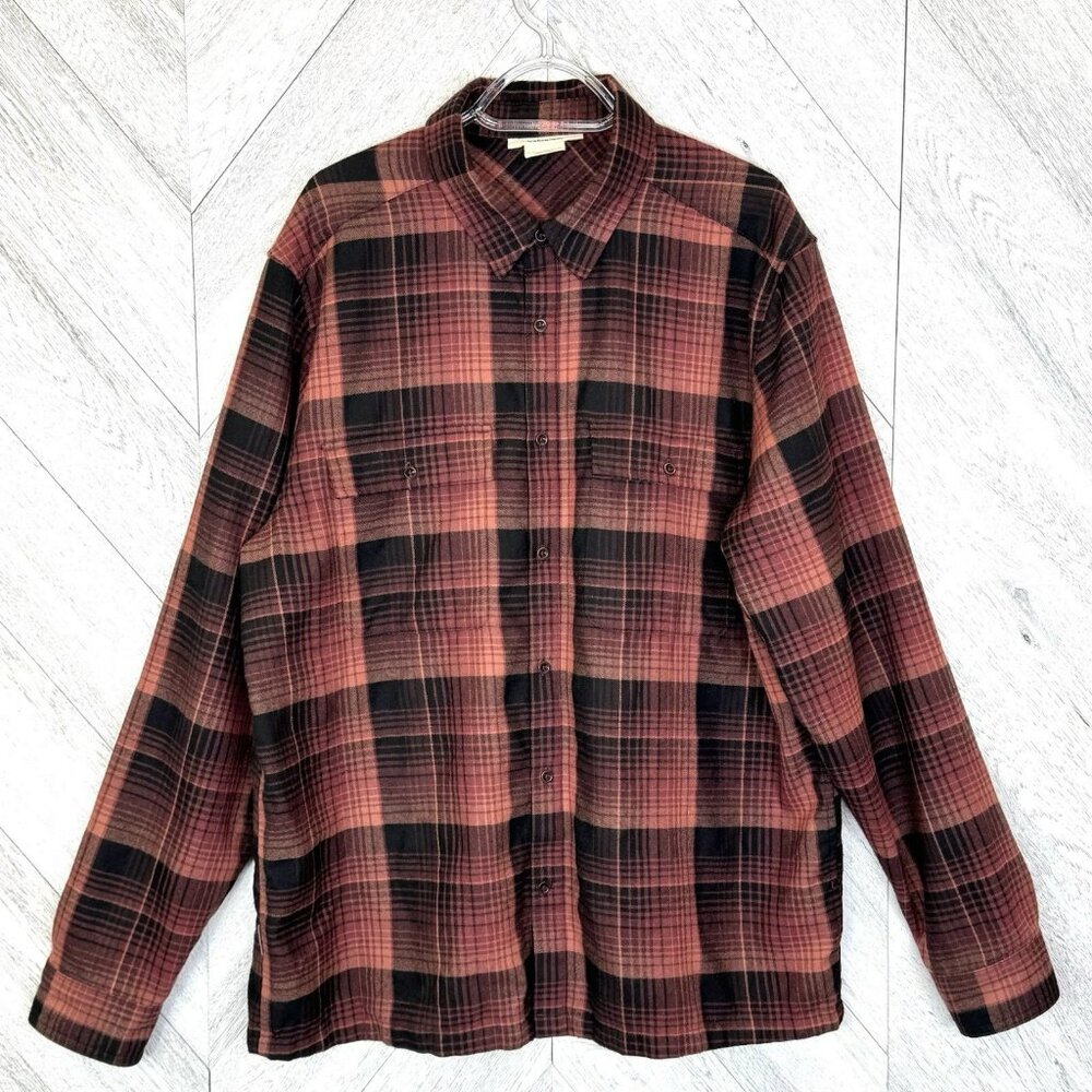 Icebreaker Red Plaid Casual Button-Down Shirt